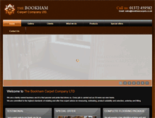 Tablet Screenshot of bookhamcarpets.co.uk
